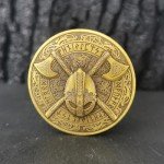 Norse Compass Viking Battle-Axe Challenge Coin