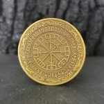 Norse Compass Viking Battle-Axe Challenge Coin