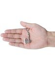 Viking Axe Necklace with Wolf and Raven Pendant
