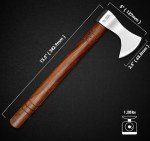 Lightweight Viking Throwing Axe with Sheath