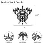 Nordic Wall Decor – Viking Metal Art Set