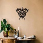Nordic Wall Decor – Viking Metal Art Set