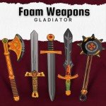 5 Pack Foam Swords and Weapons Toy Set