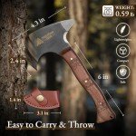Viking Throwing Axes Set with Leather Sheath