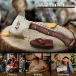 Viking Throwing Axes Set with Leather Sheath