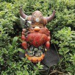 Viking Gnome Statue with Axe - Nordic Decor