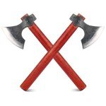 Viking-Style Throwing Axe Set with Beech Handle