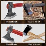 Viking-Style Throwing Axe Set with Beech Handle