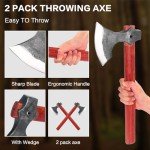 Viking-Style Throwing Axe Set with Beech Handle
