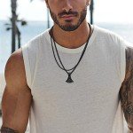 Norse Rune Necklace with Axe of Perun Pendant