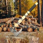 Carbon Steel Viking Axe with Leather Sheath