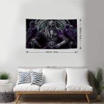 Viking Tapestry: Odin Warrior & Runes Decor
