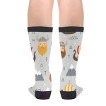 Viking Ship Warrior Axe Casual Crew Socks