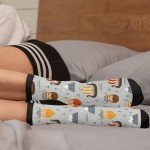 Viking Ship Warrior Axe Casual Crew Socks