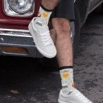 Viking Ship Warrior Axe Casual Crew Socks