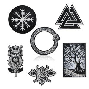 Viking Norse Mythology Iron-On Patches Set