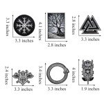 Viking Norse Mythology Iron-On Patches Set