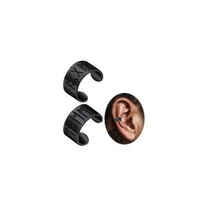 Sterling Silver Viking Runes Ear Cuffs for Women