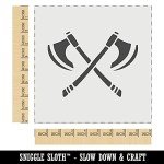 Viking Battle Axes Wall Art Stencil 9 Inch