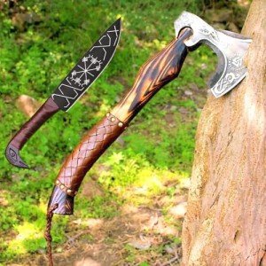 Viking Axe with Sheath - Handmade Hunting Tool