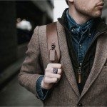 Black Warrior Double Axe Ring for Men - Viking Style