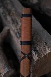 Handmade Carbon Steel Viking Axe with Leather Sheath
