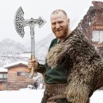 Viking Axe Prop - Silver Plastic Costume Accessory