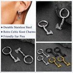 Viking Axe Earrings – Stainless Steel Drop Charms