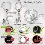 Viking Axe Earrings – Stainless Steel Drop Charms