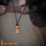 Bronze Mjolnir Pendant Necklace with Leather Cord