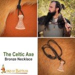 Bronze Mjolnir Pendant Necklace with Leather Cord