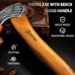 NedFoss 13" Valkyrie Viking Axe with Leather Sheath