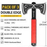 NedFoss Viking Throwing Axe Set - 3 Pieces
