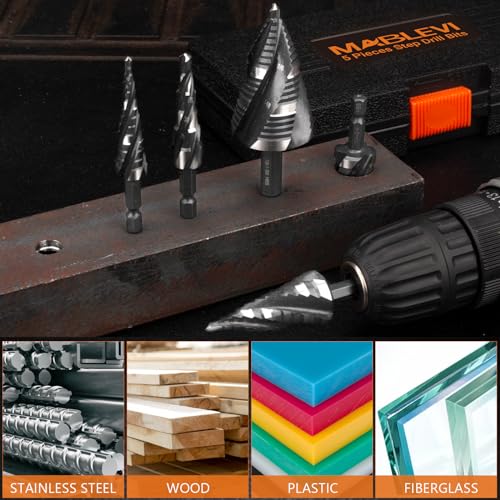 HSS Spiral Flute Step Drill Bit Set