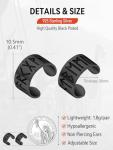 Sterling Silver Viking Runes Ear Cuffs for Women
