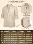 8-Piece Norseman Pirate Costume Set for Men
