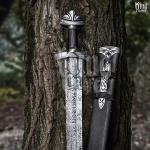 Hand-Forged Viking Sword - Carbon Steel, Battle Ready