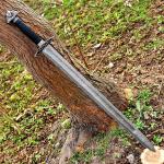 Handmade Damascus Steel Viking Ragnar Sword