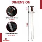 Fafnir Viking Sword with Leather Sheath