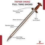 Fafnir Viking Sword with Leather Sheath