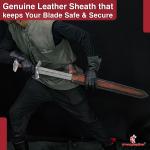 Fafnir Viking Sword with Leather Sheath