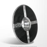 21" Viking Wooden Round Shield with Steel Boss