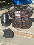 Viking Leather Armor Set with Shield and Sword