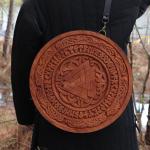 Viking Shield 17" Norse Woodcut Warrior Prop