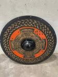 24'' Viking Wooden Battle Shield - Hand Carved Gift