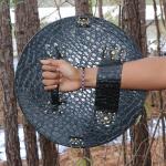 Viking Shield 17" Norse Woodcut Warrior Prop