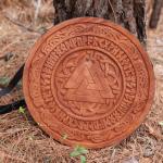 Viking Shield 17" Norse Woodcut Warrior Prop