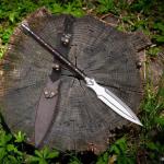 Viking Spear with Leather Sheath - 30" Decorative
