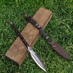 Viking Spear with Leather Sheath - 30" Decorative