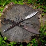 Viking Spear with Leather Sheath - 30" Decorative